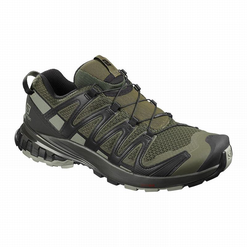 Zapatillas Trail Running Salomon Hombre Verde Oliva - Salomon Argentina XA PRO 3D V8 ,436598-WSY